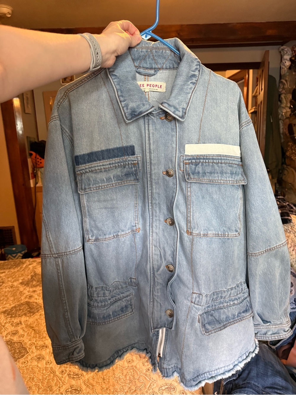 Free People Denim Jacket sz M